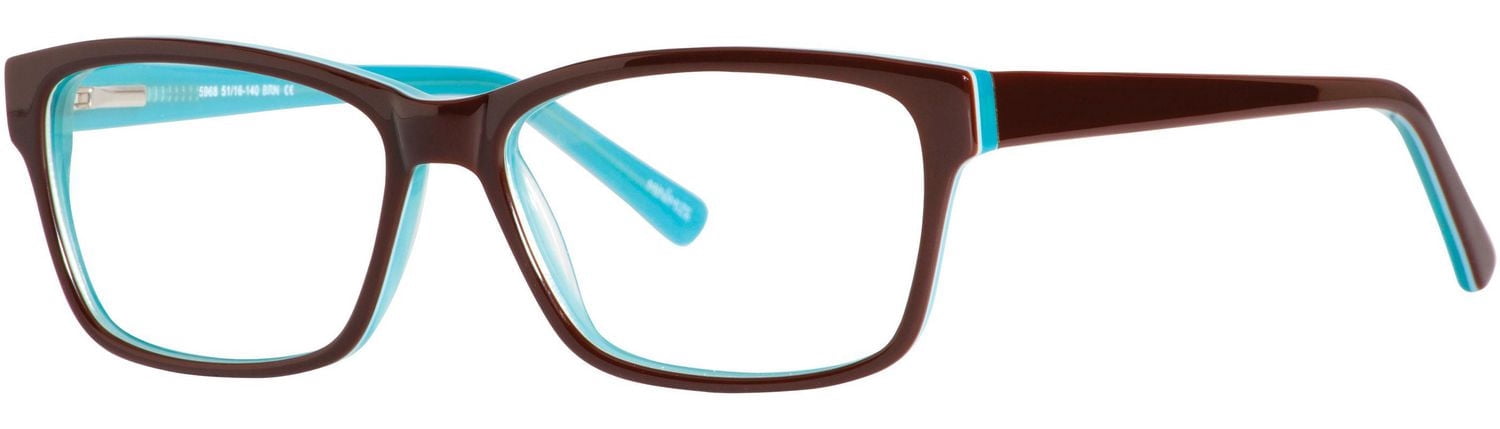 Flat Earth Women's FE5968 Brown Eyeglass Frame
