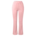 thumbnail image 4 of LSLJS Pantalon Évasé Ajusté pour Femme, Mode Décontractée, Tempérament, Couleur Unie, Tricoté, Micro-Tiré, 4 of 5