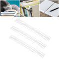 thumbnail image 4 of Plastic Binding Spine, Loose Leaf Rings 34 Holes Good  Gloss Wear And Aging Resistant With 12mm Inner Diameter For Home Or School Use White, 4 of 8
