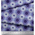 thumbnail image 3 of Soimoi Rayon Fabric Check Tie-Dye Printed Fabric 1 Yard 56 Inch Wide, 3 of 3