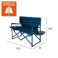 thumbnail image 3 of Causeuse de camping Ozark Trail Directors avec tables d'appoint, bleu, plein air, camping, 3 of 13