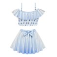 thumbnail image 2 of Maillot de Bain Deux Pièces pour Tout-Petites Filles Été Elsa Cosplay, 2 of 5