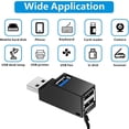 thumbnail image 4 of USB 3.0 Hub 3 Port USB 3.0 Hub High Speed USB Cable Adapter, 4 of 9