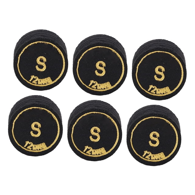 6 Pcs Embouts de Queue de Billard de 12 mm, Embouts de Queue de Billard de Remplacement pour Club à Domicile
