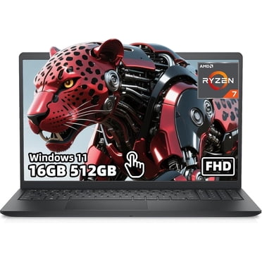 Dell Inspiron 3535 15.6" FHD (1920x1080) IPS Touchscreen Laptop 2024 | AMD Ryzen 7 7730U 8-Core | AMD Radeon Graphics | Wi-Fi 5 | 16GB DDR4 512GB SSD | Windows 11 (Open Box)