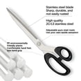 thumbnail image 4 of weibbin Scissors Plastic Handle Stainless Steel Large Size Scissors Household Office Fabric Leather Cutting, 4 of 9