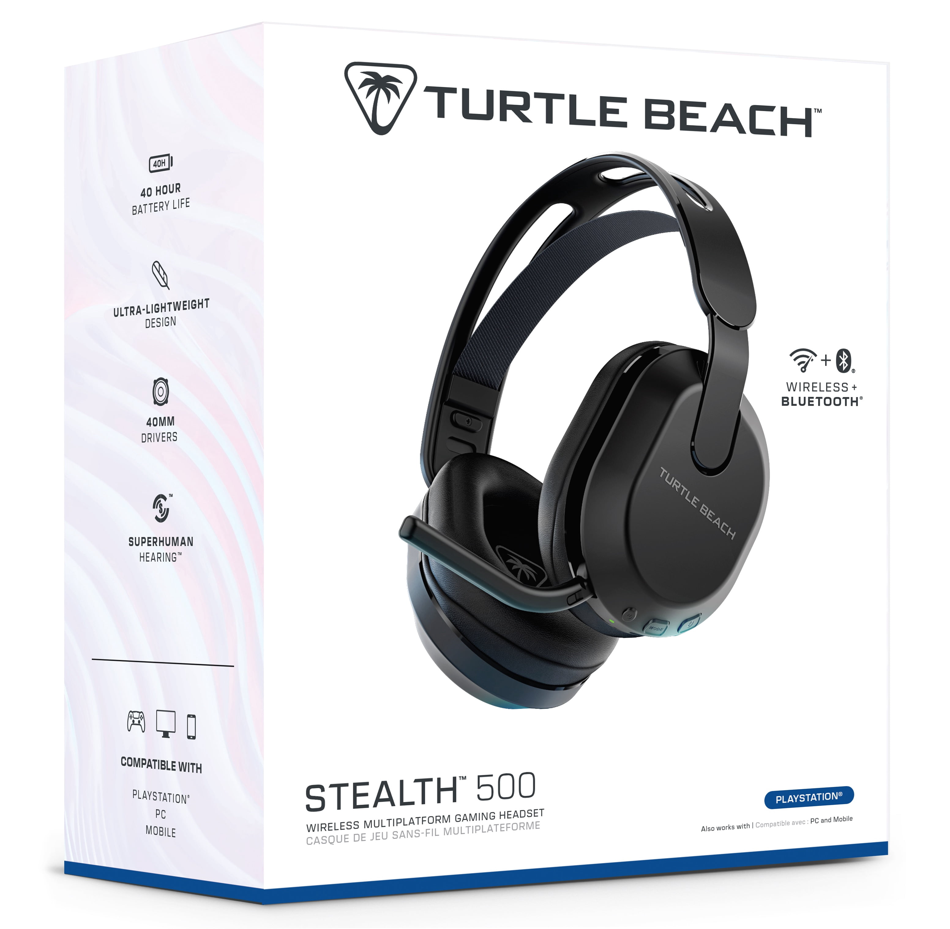 Turtle Beach® Stealth™ 500 – Black PS5™, PS4™, PC, & Bluetooth® Equipped Mobile Devices