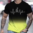 thumbnail image 2 of LUOGENLI T-shirts pour Homme pour Hommes T-Shirt à Imprimé Numérique Col Rond Manches Courtes T-Shirt T-shirts pour Hommes T-shirts Graphiques TTG Grand Jour de la Saint-Patrick T-shirts pour Hommes T-shirts Graphiques Jour de la Saint-Patrick Jaune P, 2 of 4