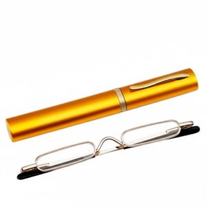 kowaku Pen Reading Glasses Portable Design Pen Case Reading Glasses Flexible Hinge Compact Pocket Readers for Men