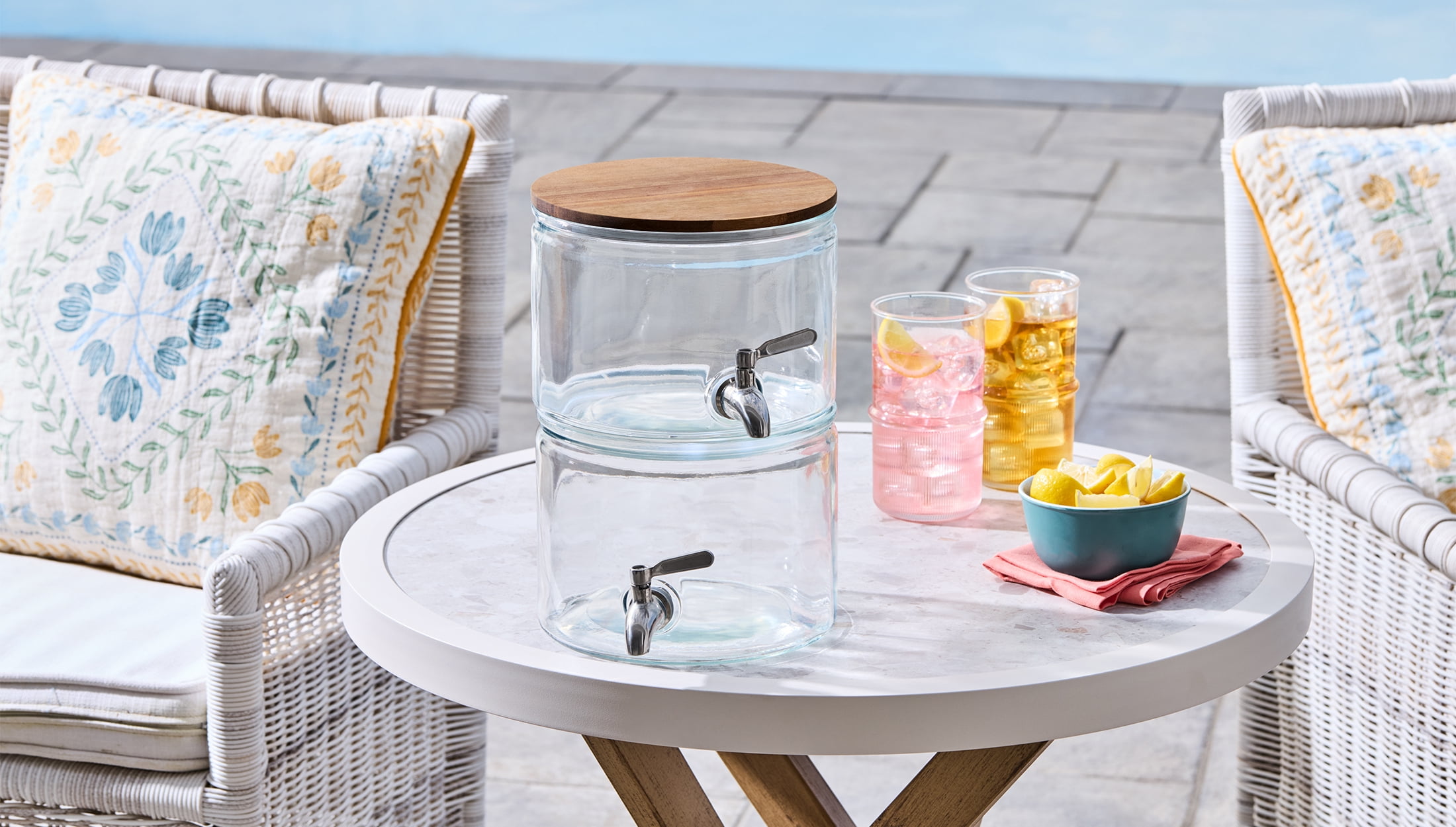 Better Homes & Gardens Distributeur de boissons en verre clair