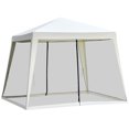 thumbnail image 1 of Outsunny Tente de Fête, Abri de Jardin Extérieure Pare-Soleil, Beige, 1 of 10
