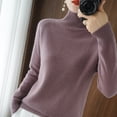 thumbnail image 5 of AherBiu Womens Sweaters Turtleneck Pullover Thick Warm Knitted Winter Long Sleeve Sweater Tops, 5 of 5