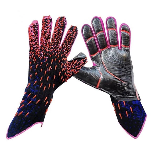 Latex Football Goalkeeper Gloves with Strong Grip and Finger Perservation, Suitable for Kids Boys Match or Training
