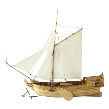 Modèle de Bateau à Voile à l'Échelle 1/80 Jouet Éducatif Artisanat Modèle d'Embarcation Nautique Sans bronze