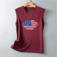 thumbnail image 5 of EQWLJWE Femmes Sans Manches Tops Summer Débardeur Femmes Tops for Women Sans Manches Summer Sexy Casual Tops Régulière Col Rond Impression Sans Manches Veste Tops, 5 of 5