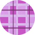 thumbnail image 1 of Ahgly Tapis Rond Lavable en Machine Intérieur Transitionnel Pastel Violet Rose, 5 Pieds Rond, 1 of 7