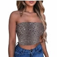 thumbnail image 2 of Tube Tops, Womens Printed Strapless Yoga Exercise Chest Wrap Pullover, 2 of 4