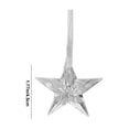 thumbnail image 3 of mtvxesu Transparent Acrylic Snowflake Pentacle Star Pendant Christmas Tree Ornament for Holiday Decorations, 3-Piece Set, Multiple Sizes, 3 of 6