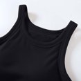 thumbnail image 4 of Timegard Camisoles pour Femmes Côtelées d'Été à Col Rond Sans Manches Confortables Courtes avec Soutien-Gorge Intégré, 4 of 6