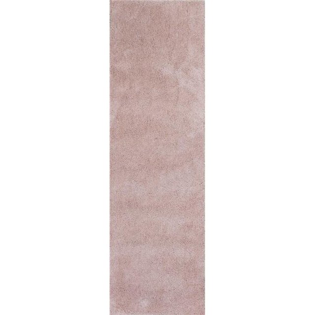 HomeRoots 353904 2 ft. 3 in. x 7 ft. 6 in. Runner Polyester Rose Pink Area Rug
