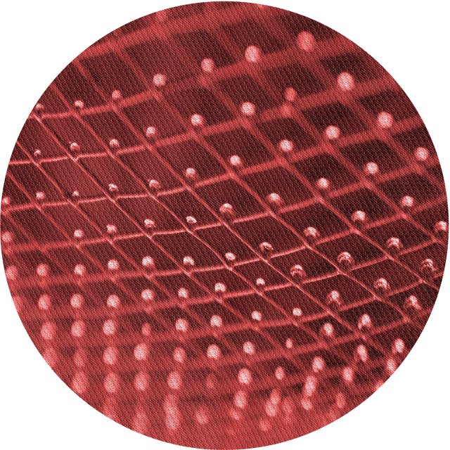 Ahgly Tapis Rond Lavable en Machine Intérieur Transitionnel Rouge Canneberge, 5 Pieds Rond