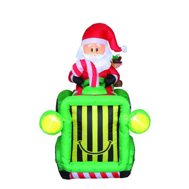 Gonflable Père Noël avec TRCTR6' (Lot de 1)
