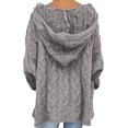thumbnail image 4 of RKSTN Sweaters for Women Fashion Loose Large Size Color Hood Long Sleeves Sweater Tops Fall Sweaters, 4 of 7