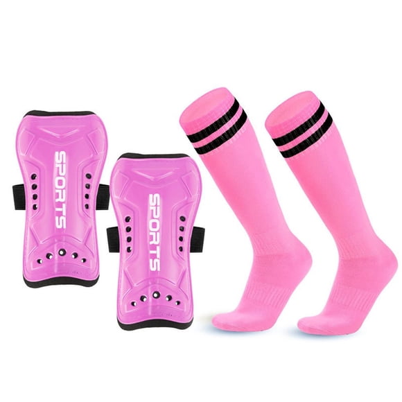 HLONK Soccer Shin Guards and Socks for Toddler Kids Youth Lightweight Soccer Shin Pads Protective Soccer Gear for 3-5 5-10 10-15 Years Old Children Teen Boys Girls Soccer Game-white
