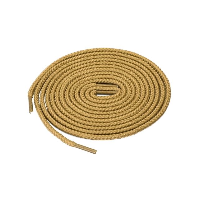 INSPIRE CHIC Lacets Ronds Unisexes Épais de Couleur Unie pour Bottes en Cuir Jaune 100 cm/39.5 Pouces