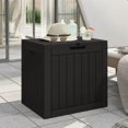 thumbnail image 1 of vidaXL Garden Storage Box Black 55.5x43x53 cm Polypropylene, 1 of 5