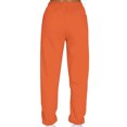 thumbnail image 5 of MAWCLOS Women Jogger Sets Long Sleeve Tracksuit Set Solid Color Two Piece Outfit Breathable Sports V Neck Sweatsuits Orange M, 5 of 5