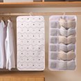 thumbnail image 3 of Pompotops Non-woven Double-sided Storage Bag Washable Wardrobe Multi-pocket Bra Hanging Bag Door Rear Socks Storage Bag Clearance, 3 of 5