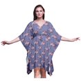 thumbnail image 1 of Bimba Kaftan de Plage à Fleurs, Paréo de Bikini, Robe Midi pour Femmes, Caftan Court - P-L, 1 of 5
