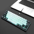 thumbnail image 3 of Clavier de Jeu Filaire à 60 %, Mini Clavier Compact Rétroéclairé RVB, Ergonomique, Sensation Mécanique, Clavier 61 Touches pour Joueurs PC, Dactylo, Bureau, Affaires, 3 of 8