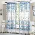 thumbnail image 2 of WIFKLSIIPG Peony Sheer Curtain Tulle Window Treatment Voile Drape Valance 1 Panel Fabric, 2 of 8