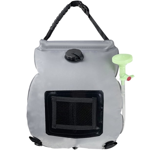 Solar Shower Bag 5 Gallons/20L Solar Heating Camping Shower Pouch PVC Portable Bath Bag Foldable