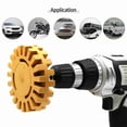 thumbnail image 4 of Decal Remover Eraser Wheel Rubber Eraser Wheel for Drill Removes Car Decal Tape Graphics Pinstripe Sticker Remover, 4 of 7