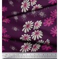 thumbnail image 3 of Soimoi Moss Georgette Fabric Artistic Flower Print Fabric by Yard 42 Inch Wide, 3 of 3
