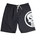thumbnail image 1 of Marvel Comics The Punisher Skull Symbol Board Shorts-Small (28-30), 1 of 7