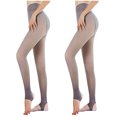 thumbnail image 2 of Mikilon Jambières pour dames translucides Garde au chaud collants en Molleton Uni, 2 of 6