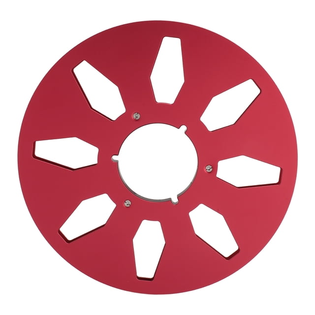 Bobine de Ruban Vide de 1/4 10,5 Po, Résistance au Vent à 8 Trous, Alliage d'Aluminium, pour Lecteurs de Ruban de 1/4 Po
