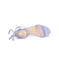 thumbnail image 4 of BLISSFUL STEP Sandales pour Femmes Unies d'Été à Talons Blocs à Lacets Violet 9,5, 4 of 7