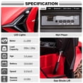 thumbnail image 3 of VOLTZ TOYS Lamborghini SIAN FKP 37 12V Ride on Car with Scissor Doors and Remote Control, Licensed - Red, 3 of 7