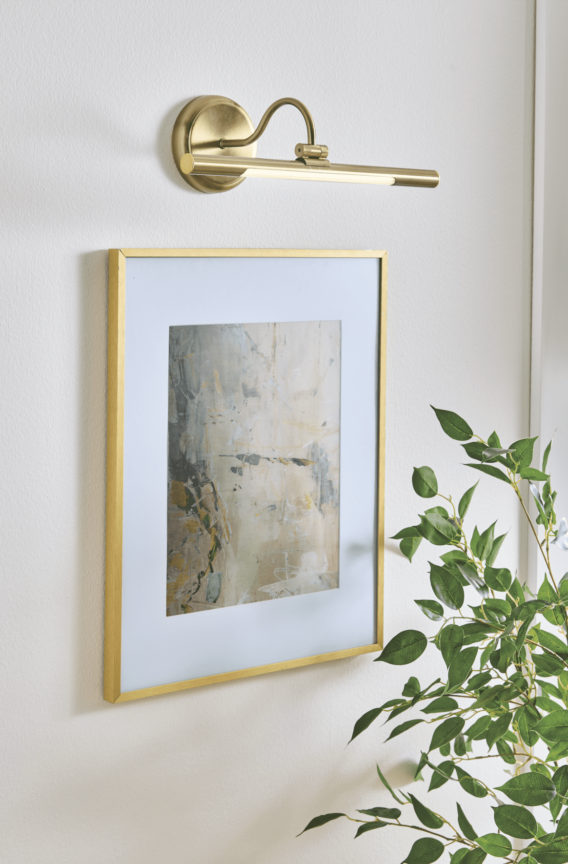 Better Homes and Gardens Gallery Light, Plated Gold Metal