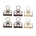 thumbnail image 4 of Clips de Reliure, Design Creux Unique 90 Pcs Force de Serrage Forte Clips de Classeur de Bureau pour Billets, 4 of 8