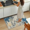 thumbnail image 3 of KIRFEIHT Tapis Moderne Abstrait Petit Tapis 2x3 Tapis Lavable à la Machine Tapis de Cuisine Antidérapant Tapis Résistant aux Taches pour Entrée Gris Bleu, 3 of 7