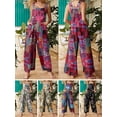thumbnail image 3 of Women Jumpsuit With Pockets Sleeveless Wide Legs Plus Size Overalls, 3 of 7