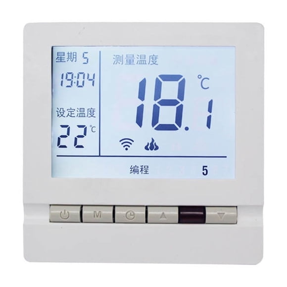 Contrôleur de Température Thermostat Intelligent Wi-Fi Tuya, Chauffage à Eau par le Sol, Chauffage Électrique par le Sol, Chaudière Murale, Panneau de Contrôle de Température LCD, Bricolage Facile