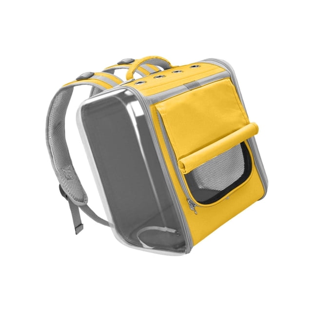 Transporteur pour Animaux Chiens de Moins de 6 kg Chats de Moins de 9 kg avec Poignée Sac à Dos Durable Portable Sac à Dos pour Chien pour la Marche Jaune