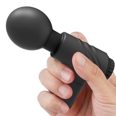 XBONP Mini Vibromasseurs pour Femmes, Masseur Personnel Rechargeable à Baguette, Massages Corporels Portatifs, Noir